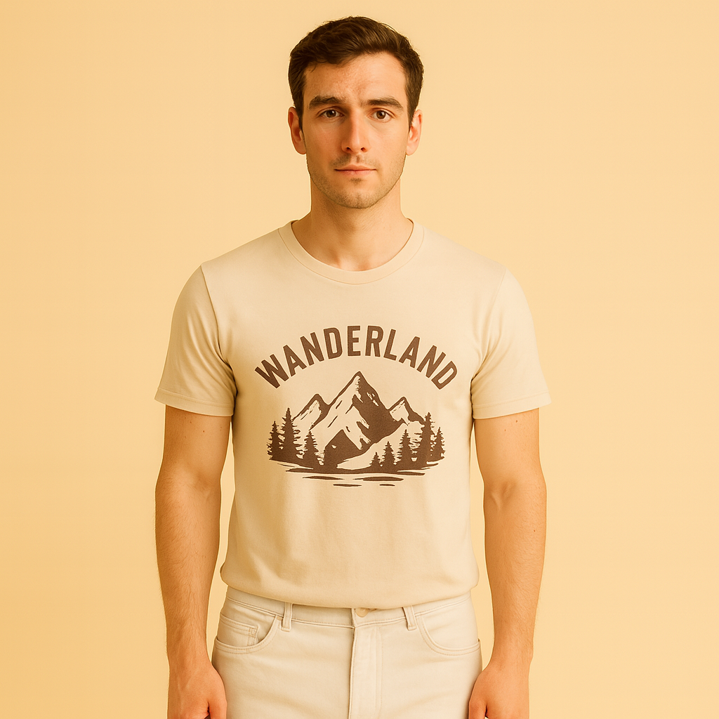 Hellemode | Men – Wanderland Graphic T-Shirt – Adventure-Inspired Style
